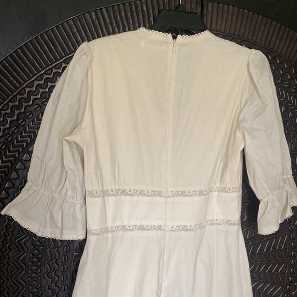 Reformation Fran Lace Paneled Midi Dress size 8 - Picture 7 of 8